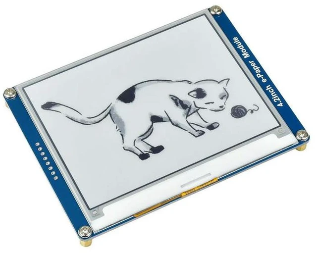 Alt view image 2 of 3 - AJMRTC 4.2inch E-Paper E-Ink EPD Display Module, 400×300 Resolution SPI Interface, Ultra Low Power E-Ink Screen for Electronic Shelf Labels, IoT Terminals & Maker DIY Projects