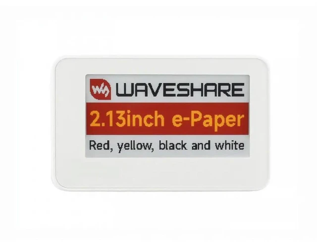 Alt view image 2 of 3 - AJMRTC 2.13inch NFC-Powered G E-Paper Display Module, 4-Color Red Yellow Black White, Battery-Free, NFC for Powering & Data Transfer, Passive E-Ink Screen for Smart Tags & Asset Label Projects