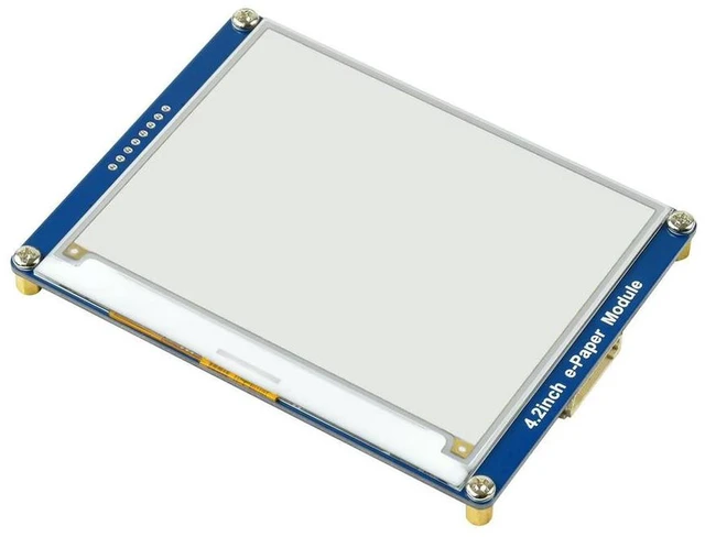 Alt view image 3 of 3 - AJMRTC 4.2inch E-Paper E-Ink Display Module, Yellow Black White 3-Color SPI Screen, Ultra Low Power EPD Panel for Electronic Shelf Labels, IoT Terminals and Maker Embedded Projects