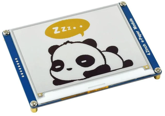 Alt view image 2 of 3 - AJMRTC 4.2inch E-Paper E-Ink Display Module, Yellow Black White 3-Color SPI Screen, Ultra Low Power EPD Panel for Electronic Shelf Labels, IoT Terminals and Maker Embedded Projects
