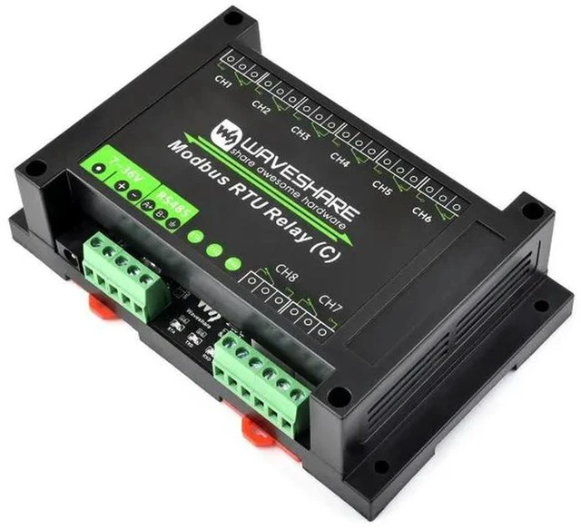 Alt view image 3 of 3 - AJMRTC Modbus RTU 8-Channel Latching Relay Module (C), RS485 Interface, Multi-Isolation Protection Circuit, Modbus RTU Relay Board for Industrial Control, PLC, Smart Cabinet & Automation Projects