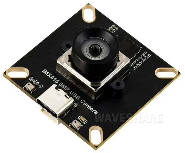 Alt view image 2 of 3 - AJMRTC IMX415 8MP USB Camera Module (A), High Resolution Sony IMX415 Sensor, USB2.0 Interface, Onboard Dual Microphones, Low Distortion Lens for Video Conference, Embedded Vision & AI Image Capture