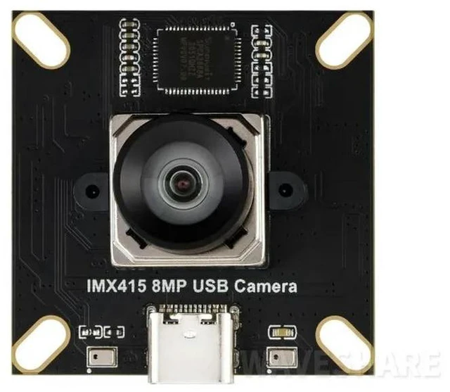 Alt view image 3 of 3 - AJMRTC IMX415 8MP USB Camera Module (A), High Resolution Sony IMX415 Sensor, USB2.0 Interface, Onboard Dual Microphones, Low Distortion Lens for Video Conference, Embedded Vision & AI Image Capture