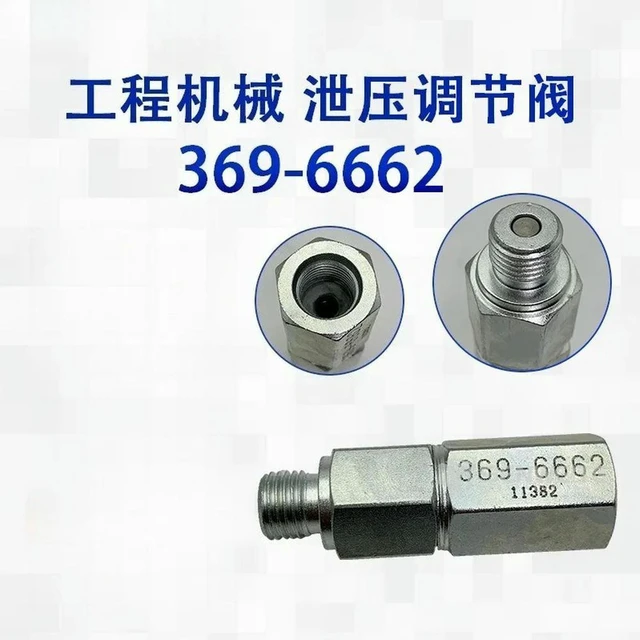 Alt view image 3 of 3 - AJMRTC 369-6662 Common Rail Pressure Relief Valve, Construction Machinery Replacement Part, Compatible with E330D, 336D, 320C Excavator, Heavy-Duty Diesel Engine Fuel Pressure Limiting Valve