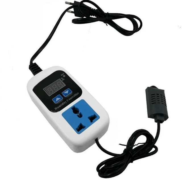 Alt view image 2 of 3 - AJMRTC XK-W2008 Digital Humidity Controller, Intelligent Humidity Control Socket, Humidity Monitoring & Switch Control Module, Preset Humidity Hysteresis for Greenhouse, Incubator, Dehumidifier and