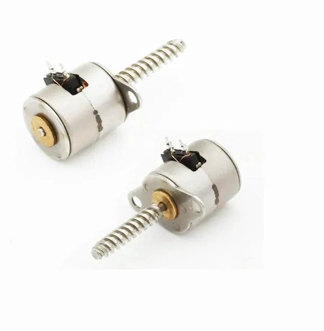 Alt view image 2 of 3 - AJMRTC Mini 8mm Pressure Screw Stepper Motor, 2-Phase 4-Wire Stepping Motor for Security Lenses & Printers, Precision Micro Linear Actuator for Intelligent Equipment, Miniature Production & Automation