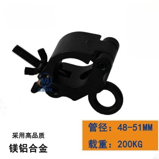 Alt view image 2 of 2 - AJMRTC Heavy-Duty Quick Release Single Buckle Light Hook, Large & Small Wire Array Hanging Ring Hooks, Max Load 200KG Lamp Hanging Hooks for Stage Lighting, Event Fixture Suspension and Industrial Han