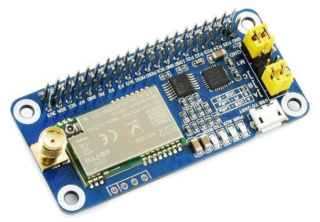 Alt view image 3 of 3 - AJMRTC SX1262 LoRa HAT for Raspberry Pi, 868MHz Frequency Band for Europe, Asia & Africa, Long-Range LoRa Wireless Communication HAT for IoT Monitoring, Embedded Data Transmission & Maker DIY Projects