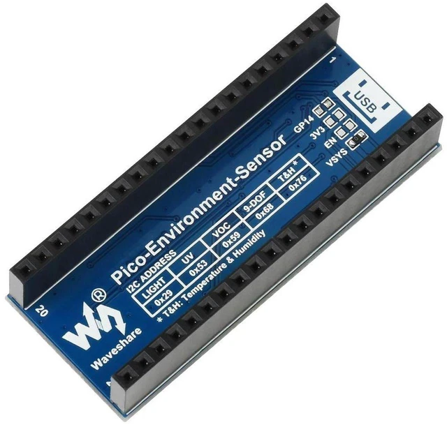 Main image of AJMRTC Raspberry Pi Pico I2C Bus Environmental Sensor Expansion Module, Factory Direct I2C Environmental Monitoring Module for Temperature, Humidity, Air Pressure Detection, for Pico Maker & Embedded