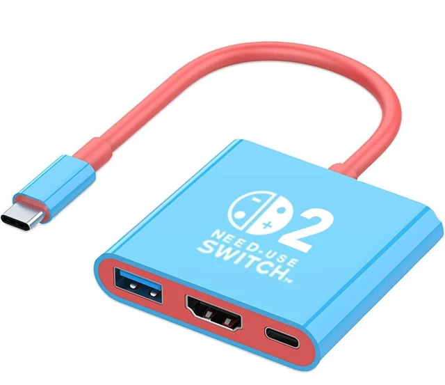 Main image of AJMRTC Switch 2 Dock, Portable Nintendo Switch Docking Station, 4K@60Hz HDMI 2.0 TV Adapter with USB3.0 & 100W PD Charging Port, Travel Dock for Switch 2, Switch OLED, Steam Deck