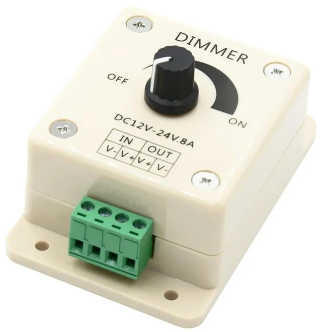 Alt view image 3 of 4 - AJMRTC DC-DC Adjustable Voltage Regulator 8A High Current Power Supply Stabilizer, DC Speed Controller 12V LED Dimmer, Buck Converter for Motor Speed Regulation, LED Light Dimming DIY Projects