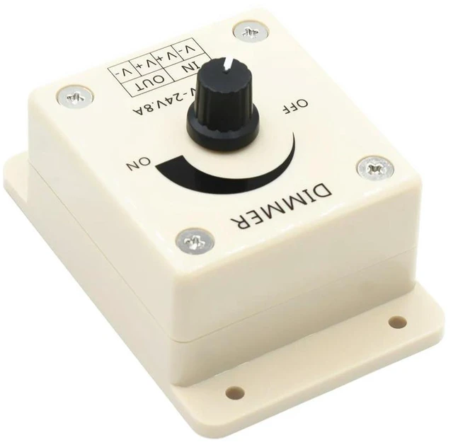 Alt view image 4 of 4 - AJMRTC DC-DC Adjustable Voltage Regulator 8A High Current Power Supply Stabilizer, DC Speed Controller 12V LED Dimmer, Buck Converter for Motor Speed Regulation, LED Light Dimming DIY Projects