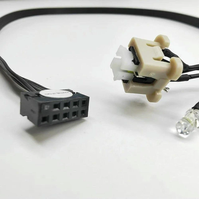 Main image of AJMRTC Desktop PC Power Reset Switch with LED Button Cable for Lenovo Ideacentre 510A Pro 310A, 720-18APR Motherboard Host Case, Computer Chassis On/Off Replacement Cable