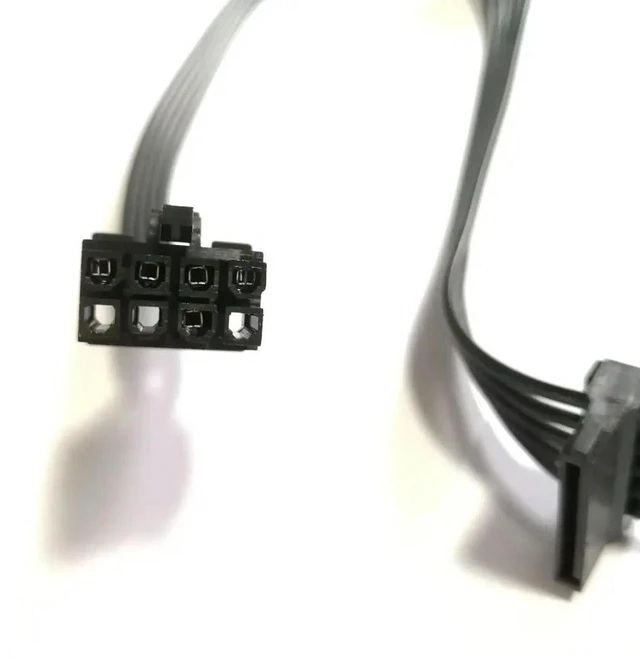Alt view image 2 of 3 - AJMRTC 8Pin Modular PSU to 3-Port SATA Power Cable, HDD SSD Power Cord for Cougar GX1050 GX800 GX600 CMX550, Red Star R500MLI R600 R500 Series Modular Power Supply