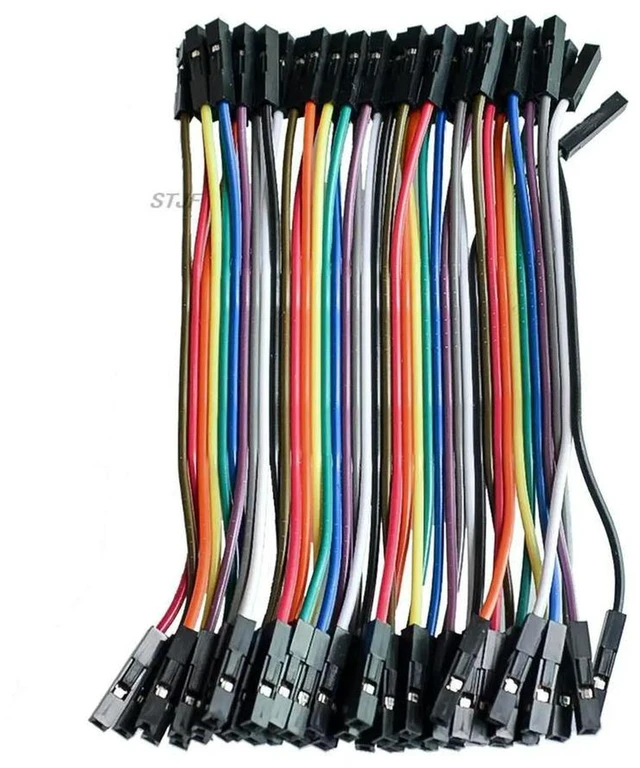 Alt view image 2 of 2 - AJMRTC 40Pcs 10cm 2.54mm 1Pin Female to Female Dupont Jumper Wire, Breadboard Jumper Cable, Multicolor Ribbon Wire for Arduino Raspberry Pi ESP32 DIY Electronic Prototyping Circuit Connection