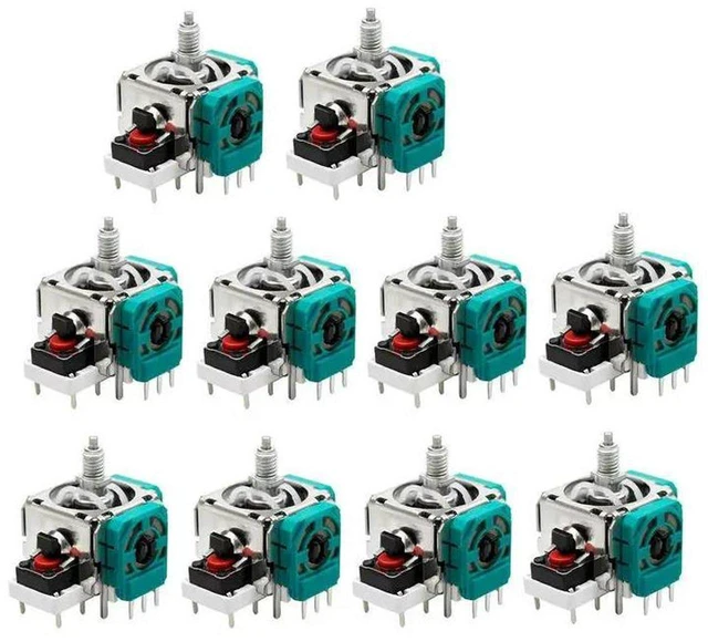 Main image of AJMRTC 10PCS 3D Analog Joystick Stick Module, Thumb Rocker Replacement Parts for Xbox One Elite Game Controller, Analog Stick Repair Component for Gamepad Joystick Replacement