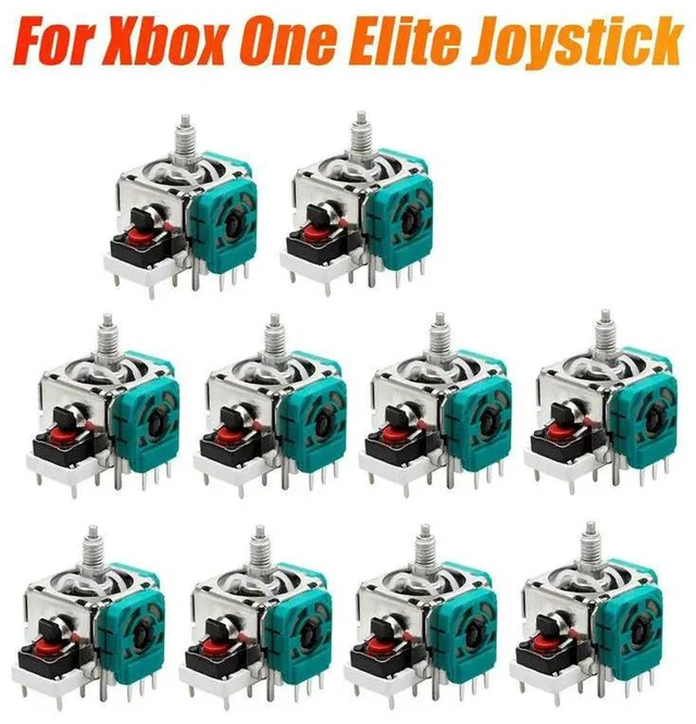 Alt view image 3 of 3 - AJMRTC 10PCS 3D Analog Joystick Stick Module, Thumb Rocker Replacement Parts for Xbox One Elite Game Controller, Analog Stick Repair Component for Gamepad Joystick Replacement