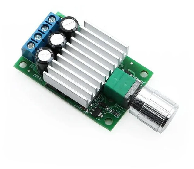 Alt view image 3 of 3 - AJMRTC 10A PWM DC Motor Speed Controller, DC 12V-30V Adjustable Speed Regulator Dimmer Control Switch, 12V 24V Motor Speed Governor for Fan, DC Motor, LED Light, Electronic DIY Power Control Projects
