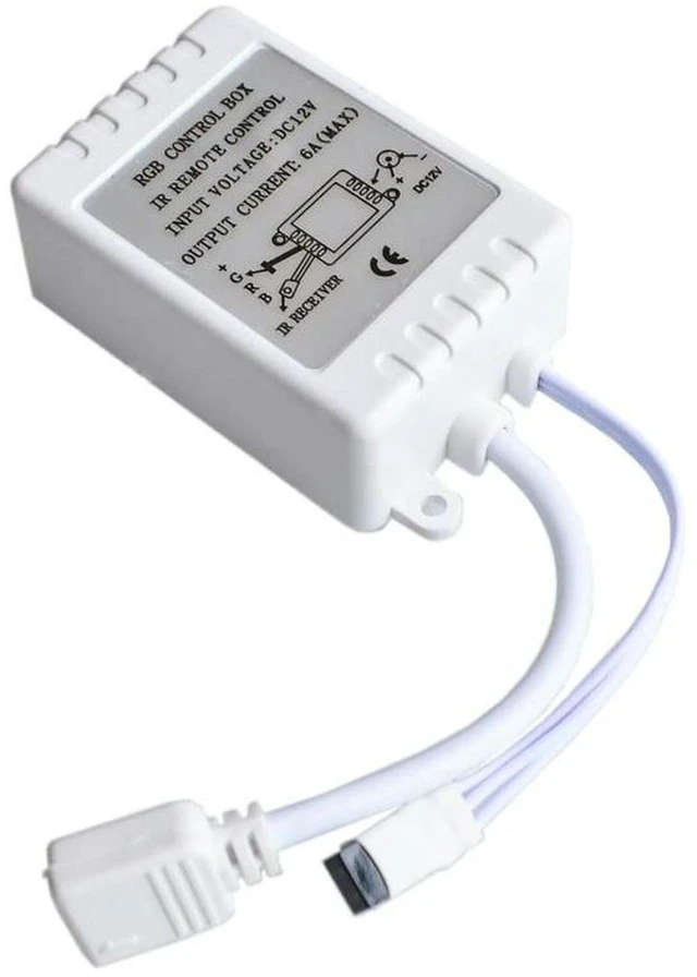 Alt view image 2 of 3 - AJMRTC Mini 3/24/44 Key IR USB RGB LED Controller Dimmer, Infrared Remote with Dynamic Modes, Adjustable Brightness Speed for 3528 5050 RGB LED Strip Lights Home Decor Lighting
