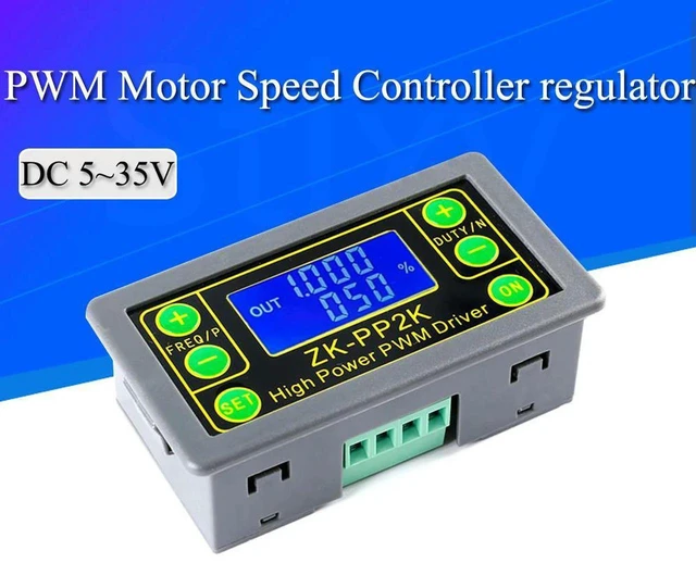 Main image of AJMRTC ZK-PP2K PWM DC Motor Speed Controller, DC 3.3V~30V 8A 150W Adjustable Speed Regulator, LED Dimmer Module with Pulse Frequency & Duty Ratio Control for DC Motor LED Light