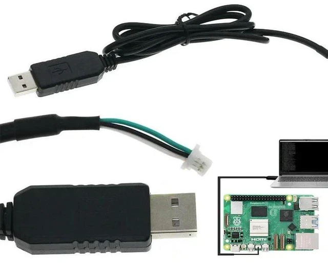 Main image of AJMRTC USB to TTL UART Serial Debug Cable for Raspberry Pi 5, RPI5 Terminal Serial Port Debug Display Cable, USB-TTL Adapter Wire for Raspberry Pi 5 Console Debugging