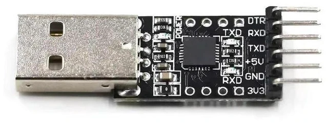 Main image of AJMRTC CP2102 USB 2.0 to TTL UART Serial Converter Module, 6Pin CP2102 Adapter Replace FT232, 3.3V / 5V Power Output for STC Microcontroller Debugging Electronic DIY Projects
