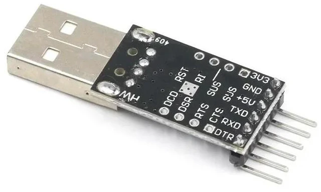 Alt view image 2 of 3 - AJMRTC CP2102 USB 2.0 to TTL UART Serial Converter Module, 6Pin CP2102 Adapter Replace FT232, 3.3V / 5V Power Output for STC Microcontroller Debugging Electronic DIY Projects