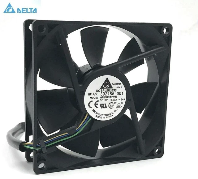 Alt view image 2 of 3 - AJMRTC 9225 PWM Cooling Fan Replacement for Delta AFB0912VH / AUB0912VH, 90x90x25mm DC12V 0.60A 4-Pin PWM Fan for Computer CPU, Server, Inverter Cabinet Heat Dissipation