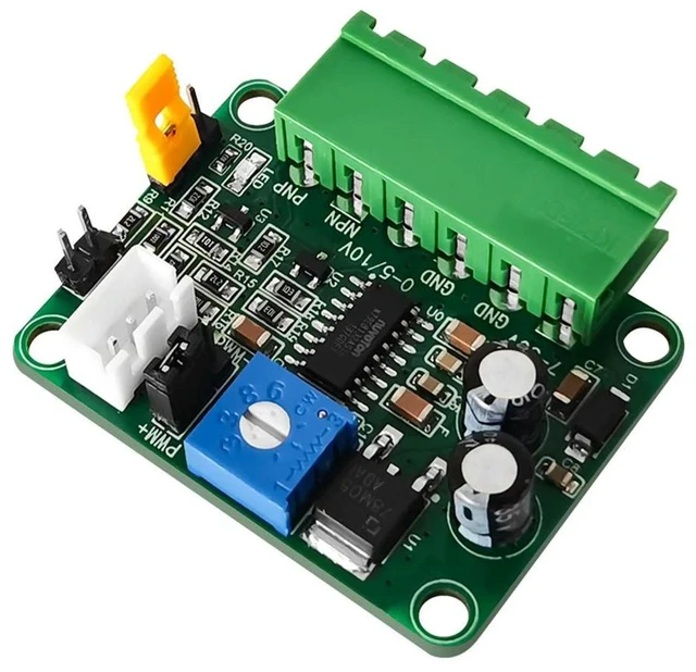 Alt view image 2 of 3 - AJMRTC Voltage to PWM Signal Conversion Module, 0-5V / 0-10V Analog Input to PWM Output Converter, 1Pcs AD Interface Signal Transmitter for PLC Industrial Control Projects