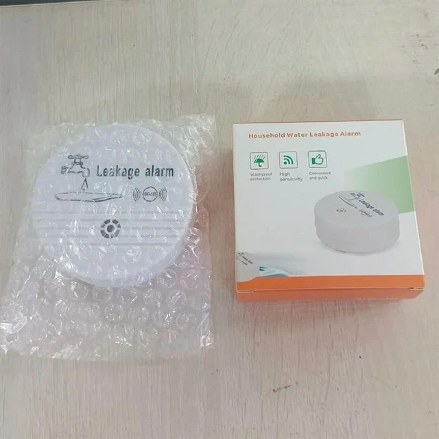 Alt view image 3 of 3 - AJMRTC Household Water Leak Detector Alarm, Water Immersion Sensor, Washing Machine Drain Overflow Water Level Alarm, Anti-Leakage Alert for Home Basement Kitchen Water Tank