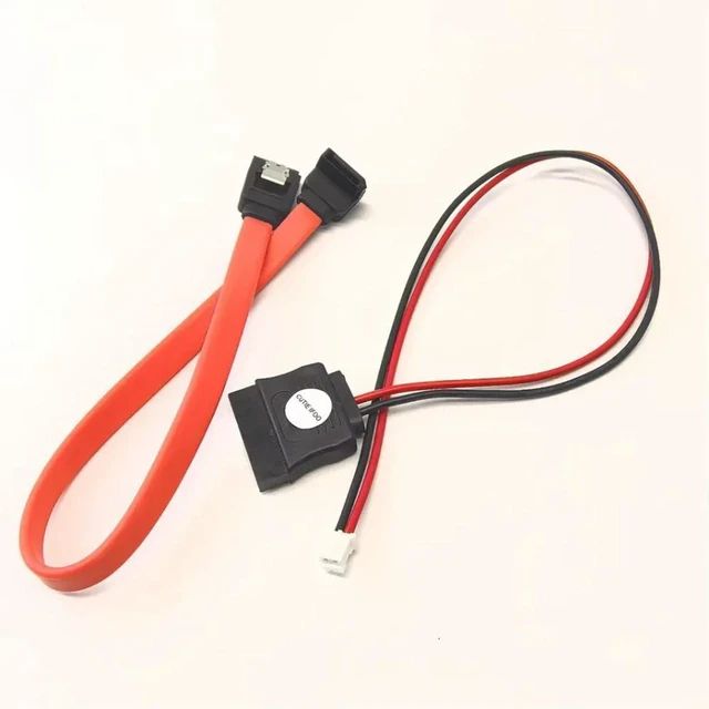 Alt view image 2 of 3 - AJMRTC PH2.0 2Pin to SATA Power 90 Degree 22Pin 7+15 Data Power Cable, SATA 22Pin 7+15 Combined Cord for ITX Motherboard, SSD, Optical Drive, Hard Disk, Small Form Factor PC Internal Wiring