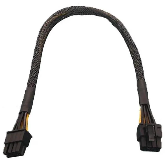 Alt view image 2 of 2 - AJMRTC PCI-E GPU 8Pin Male Power Cable Cord, 18AWG Heavy Gauge Wire Graphics Card Power Adapter Cable for R720 R730 Server, NVIDIA K80 M60 M40 P40 P100 Accelerator Card Power Supply