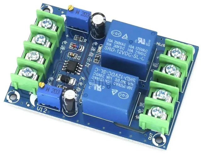 Alt view image 3 of 3 - AJMRTC DC12V 10A Automatic Power Switching Module, Emergency Power Supply Charging Controller, Auto Switch Between Main and Backup Power Source for UPS, Monitoring and Industrial Equipment