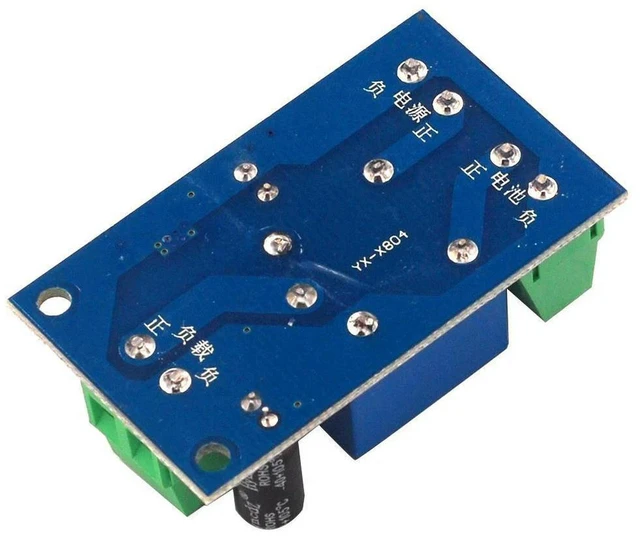 Alt view image 3 of 3 - AJMRTC Power-OFF Protection Automatic Switching Module, 12V to 48V UPS Emergency Power Cut-off Control Board, Auto Switch Between Main and Backup Power for Monitoring, Industrial Equipment DIY UPS Pro