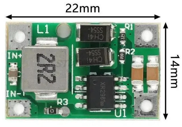 Alt view image 3 of 3 - AJMRTC DC-DC Boost Step Up Module, Mini High Efficiency 3.7V Lithium Battery Booster Board, Convert 3.7V to 5V 3A Output, Portable Mobile Power Charger Circuit for DIY Power Bank Projects, 1PCS