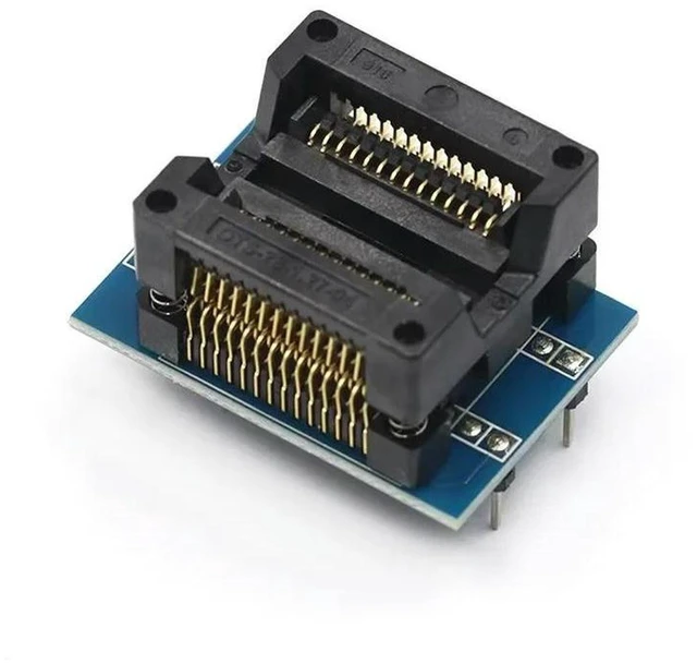 Main image of AJMRTC SOP28 to DIP28 Adapter Socket, 300mil Wide SOIC28 to DIP28 IC Programmer Socket, SOP16 to DIP16 SOP20 to DIP20 Converter Socket for IC Burning Test, 1PCS