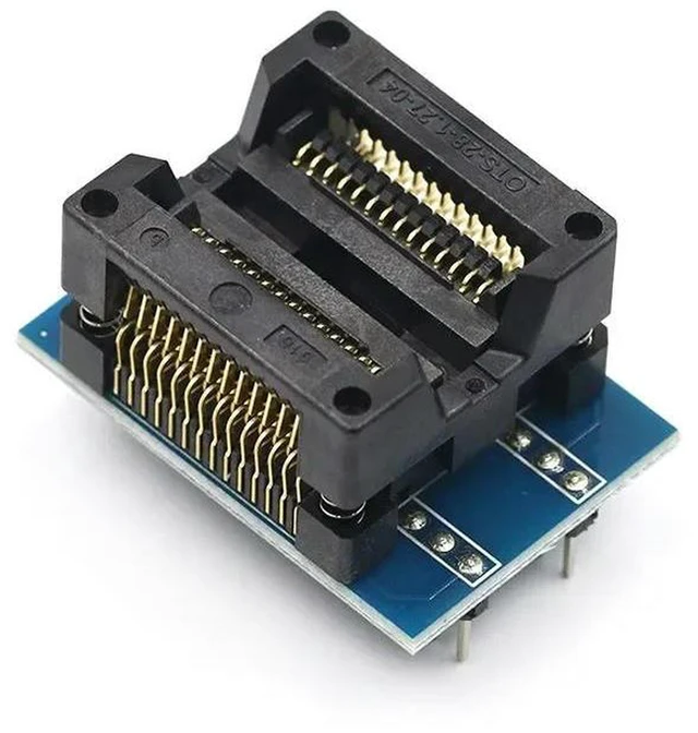 Alt view image 2 of 3 - AJMRTC SOP28 to DIP28 Adapter Socket, 300mil Wide SOIC28 to DIP28 IC Programmer Socket, SOP16 to DIP16 SOP20 to DIP20 Converter Socket for IC Burning Test, 1PCS