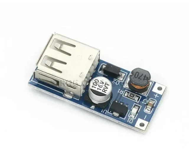 Alt view image 2 of 3 - AJMRTC DC-DC Step Up Boost Converter Module, 0.9V-5V Input to 5V 600mA USB Output, Power Bank Charging Voltage Regulator Circuit Board for DIY Portable Power Projects, 1PCS