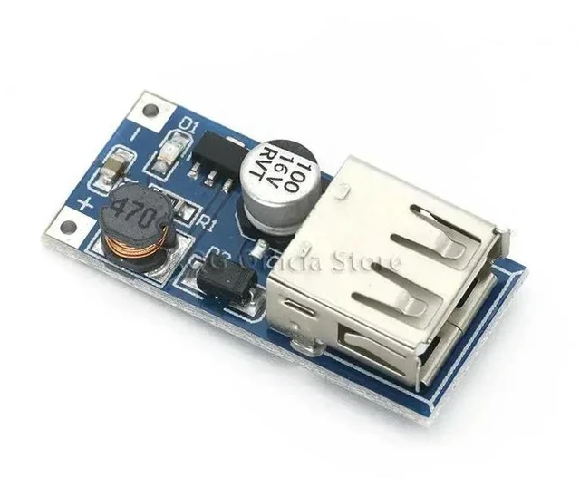 Alt view image 3 of 3 - AJMRTC DC-DC Step Up Boost Converter Module, 0.9V-5V Input to 5V 600mA USB Output, Power Bank Charging Voltage Regulator Circuit Board for DIY Portable Power Projects, 1PCS