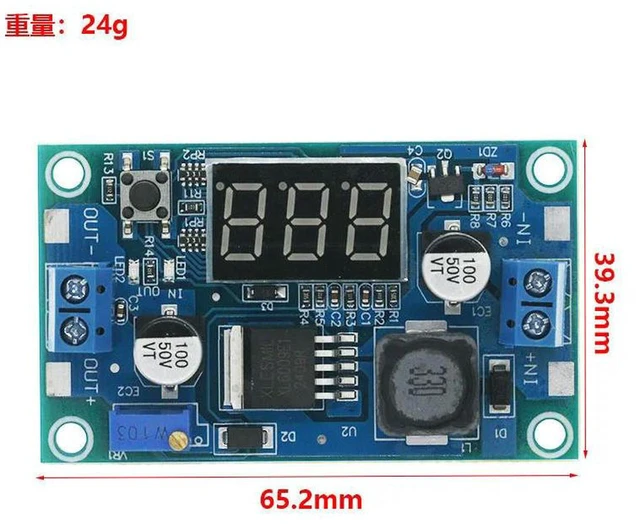 Alt view image 2 of 3 - AJMRTC XL6009 DC-DC Digital Boost Step Up Power Module, Adjustable Voltage Regulator with LED Voltmeter, DC 4.5V-32V Input to 5V-52V Output, Voltage Converter Board for DIY Electronic Projects, 1PCS