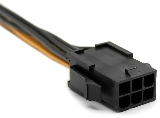 Alt view image 3 of 3 - AJMRTC 8 Pack PCIe 6 Pin to 8 Pin Graphics Card Power Adapter Cable, 7.8 Inch GPU Video Card PCI Express Power Cord, 6Pin to 8Pin Converter Wire for NVIDIA AMD Graphics Cards, PC Gaming & Mining Rig