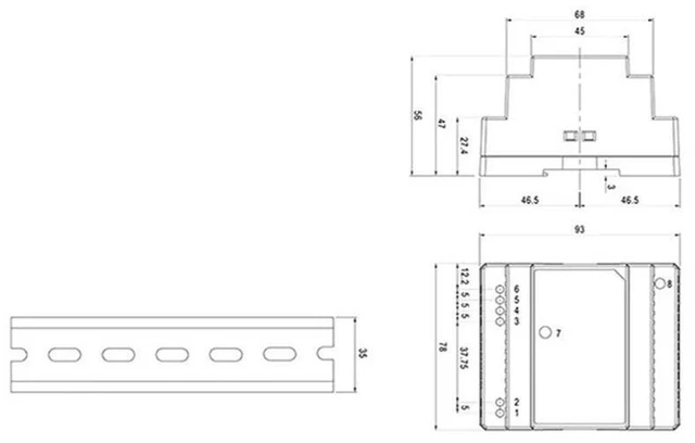 Alt view image 2 of 3 - AJMRTC DR-60-12 DIN Rail Power Supply, 220V AC to 12V DC 5A 60W Industrial Transformer, Single Output Switching Power Converter for Industrial Control, LED Light, Automation System