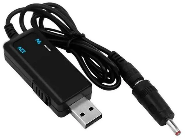 Main image of AJMRTC 5 Pack USB Boost Converter Cable, DC 5V to 9V /12V Step-Up Power Converter with 3.5x1.35mm DC Barrel Connector, USB Input Voltage Booster Cord for Router, Camera, LED and Low Voltage Equipment