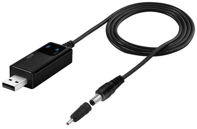 Alt view image 2 of 3 - AJMRTC 5 Pack USB Boost Converter Cable, DC 5V to 9V /12V Step-Up Power Converter with 3.5x1.35mm DC Barrel Connector, USB Input Voltage Booster Cord for Router, Camera, LED and Low Voltage Equipment