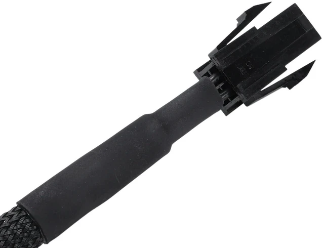 Alt view image 2 of 3 - AJMRTC 10X Sleeved ATX 4 Pin P4 Male to ATX P4 Female CPU Power Extension Cable Black, 12V ATX12V Motherboard PSU CPU Power Cord for PC Case Wiring & Modding