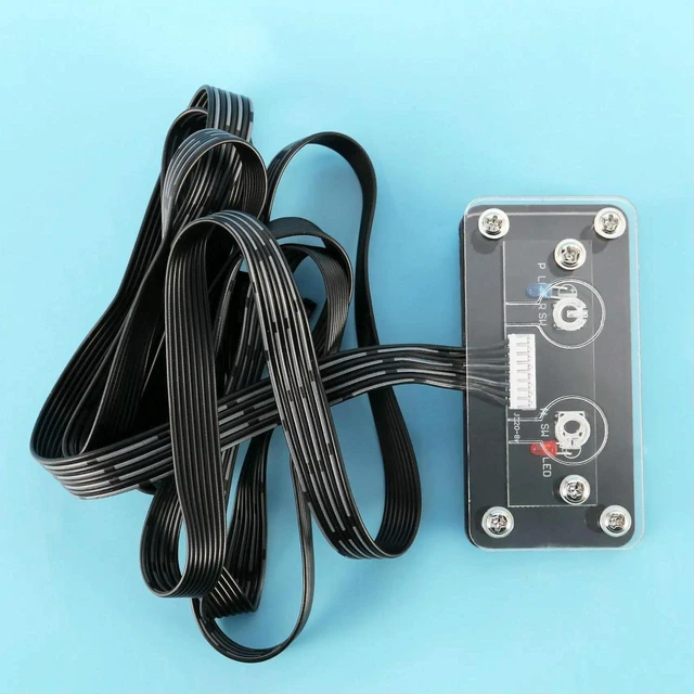Main image of AJMRTC Desktop PC External Power Switch, PC Case Power Button & Reset Restart Button Extension Cable, External Desktop Computer Power Supply Switch for DIY Chassis Mod