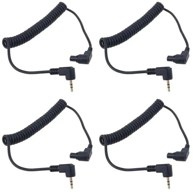 Main image of AJMRTC 4Pcs 2.5mm to C3 Off Camera Shutter Release Cable, Remote Shutter Connect Cord For Canon 1D,5D,6D,5DII,5DIII,7D,10D DSLR Camera Photography Trigger