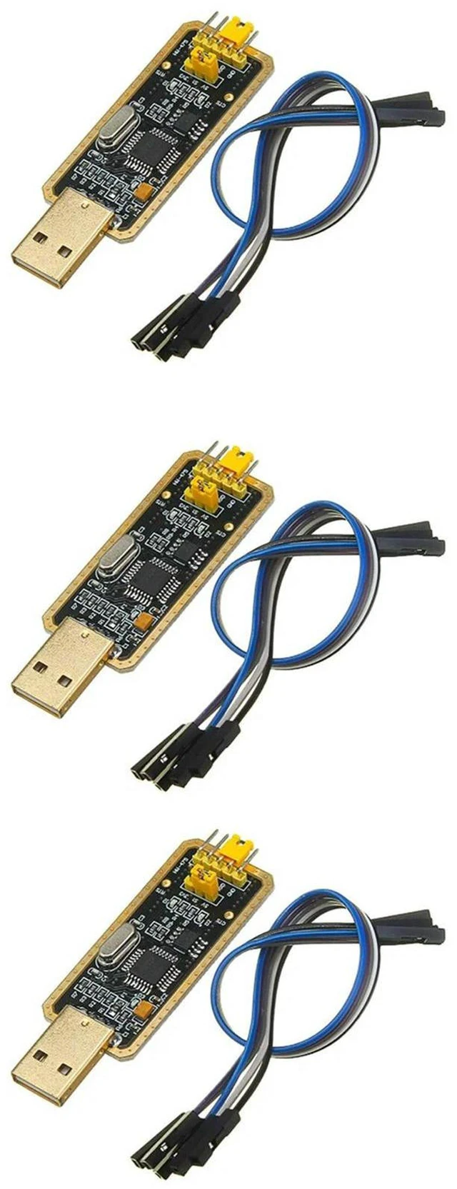Alt view image 2 of 3 - AJMRTC 3Pack FT232RL FTDI USB 2.0 to TTL Serial Adapter Module, FT232BL Chip Download Jumper Cable, 3.3V/5V Selectable Voltage Serial Converter, Support Win10 for Arduino, MCU Debug & Program Upload