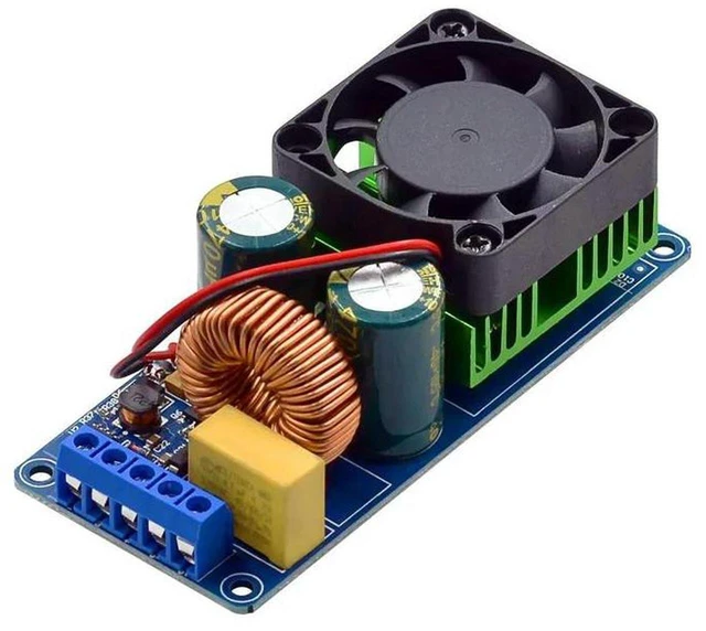 Alt view image 3 of 3 - AJMRTC IRS2092S 500W Mono Channel Class D Digital Power Amplifier Board, HiFi Audio Stage Power Amp Module, High Efficiency Subwoofer Speaker Amplifier Board for Home Audio DIY Sound System