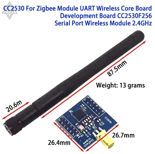 Main image of AJMRTC 1Pcs CC2530 Zigbee Module, CC2530F256 UART Serial Port Core Development Board, 2.4GHz Wireless RF Transceiver Module, Zigbee Core Board for IoT Smart Home Wireless Communication DIY Projects